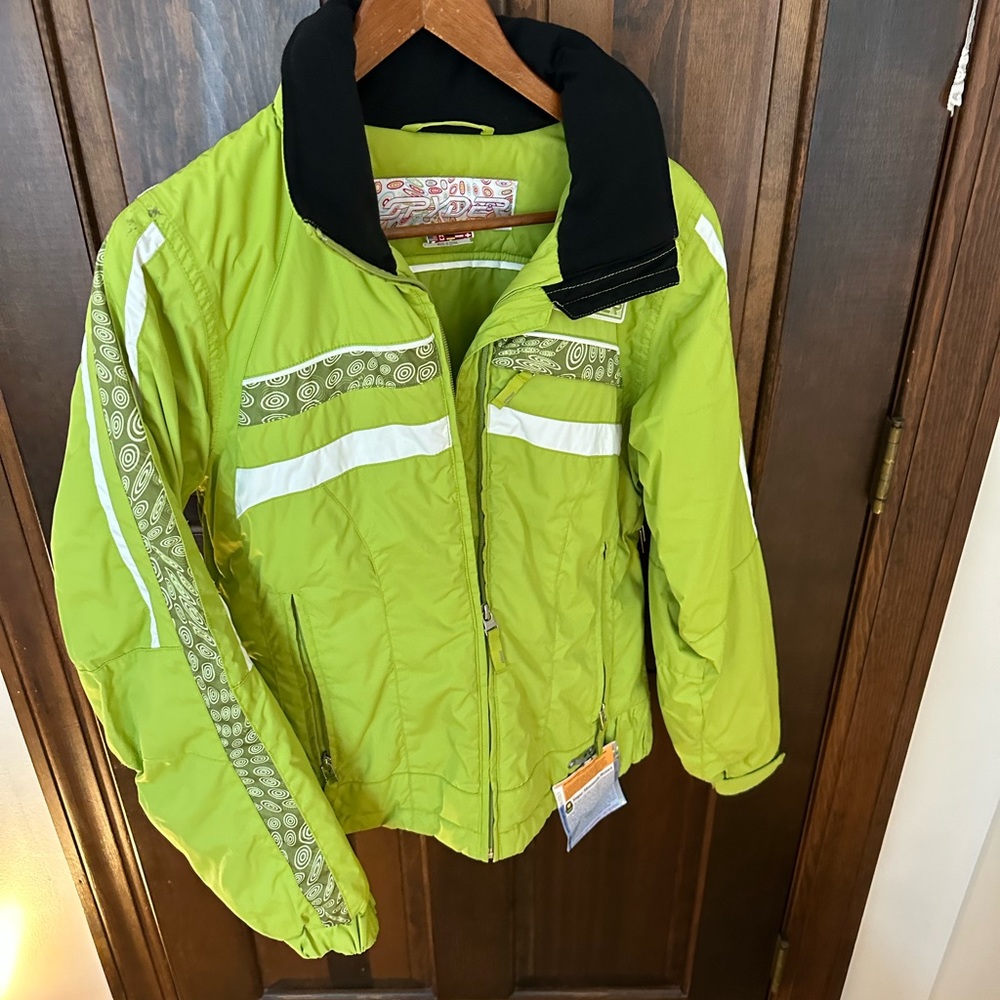 Spyder ski jacket lime